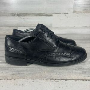 Dexter Mens Oxford Dress Shoes‎ Leather Lace Up Black Size 12
